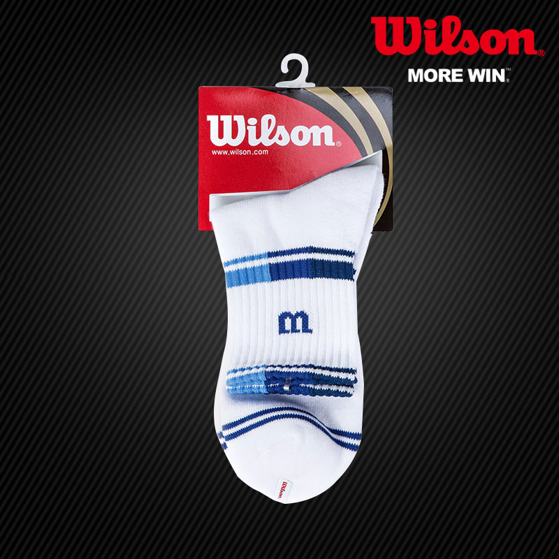 Wilson威尔逊 棉运动袜专业 网球袜羽毛球袜吸汗舒适 中长短袜子