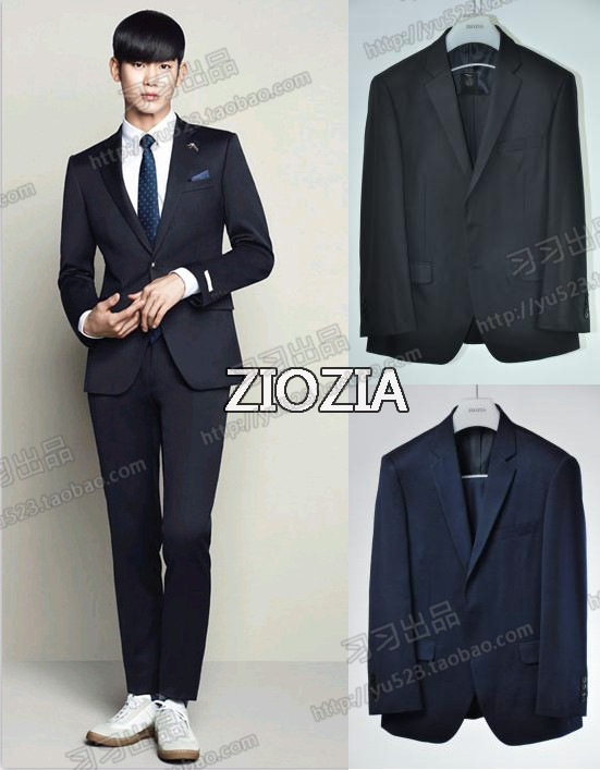15新款韩国ZIOZIA男士羊毛修身西服套装套西商务婚礼新郎西装MVIO