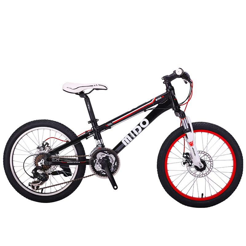 AIMA/爱玛山地自行车20寸变速双碟刹山地车男女青少年儿童自行车