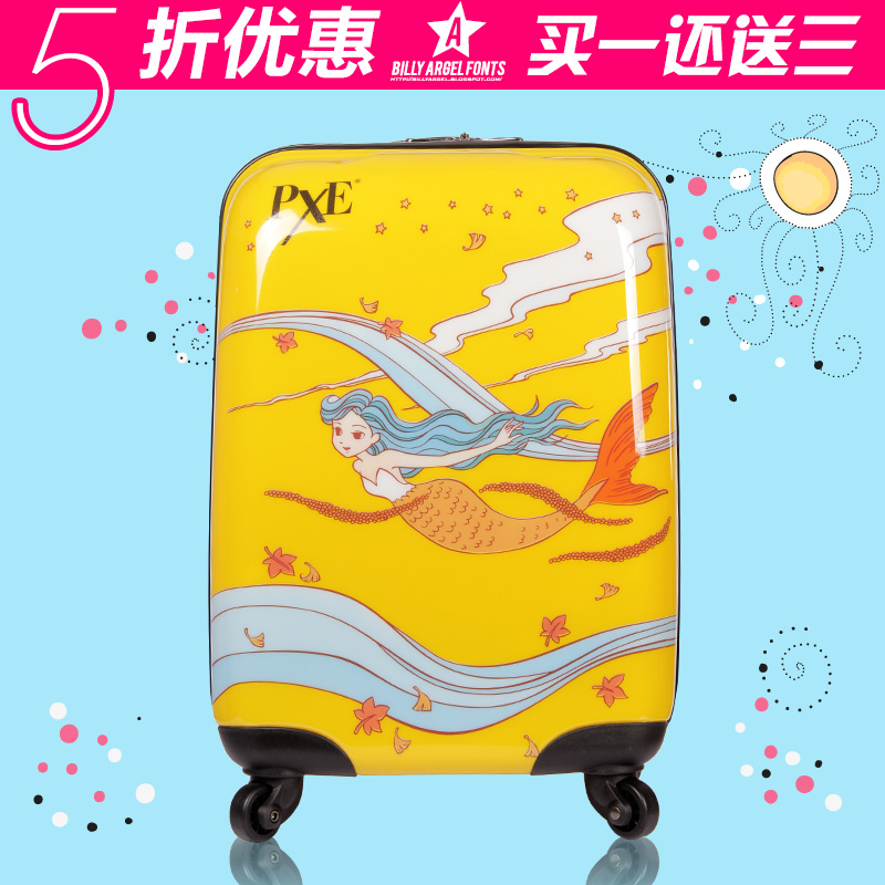 儿童拉杆箱万向轮18寸可爱韩国行李箱小女孩儿童旅行箱宝宝拖箱