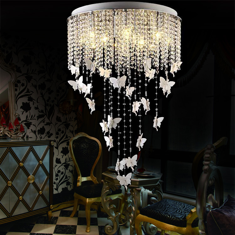 天使之舞水晶吊灯客厅简约大气餐厅灯具 创意个性卧室灯饰书房灯