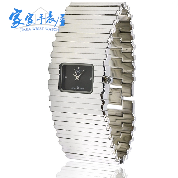 韩国TICTOC正品代购时尚手表方形手镯腕表TT手表防水精钢石英表