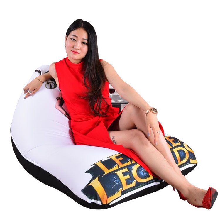 【LAZYBABY】英雄联盟女懒人沙发单人粒子豆袋座椅印花beanbag