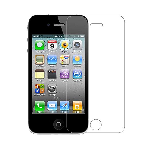 iphone4s钢化膜 苹果4s钢化玻璃膜 4s高清前后手机保护贴膜弧边前