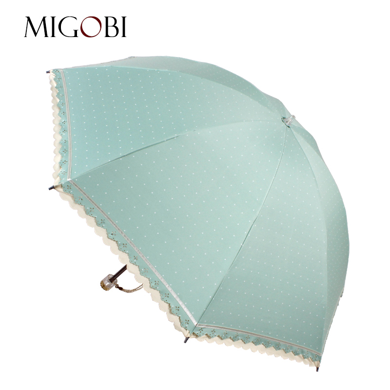 金蝶二折折叠太阳伞易开收防紫外线洋伞超轻便遮阳伞全遮光防晒伞
