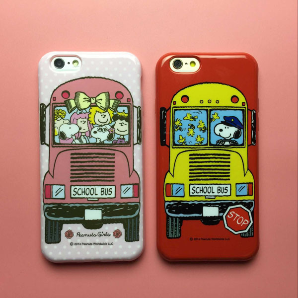 卡通可爱史努比巴士iphone6手机壳苹果6plus保护套 tpu硅胶套软壳