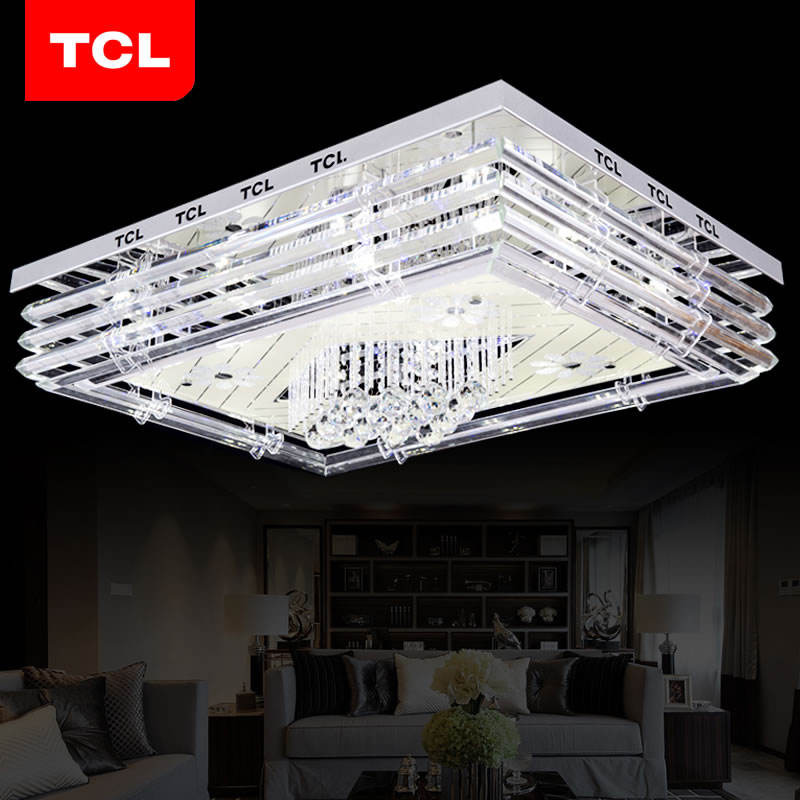 TCL照明led客厅灯吸顶灯具长方形水晶灯大气现代简约卧室餐厅灯饰