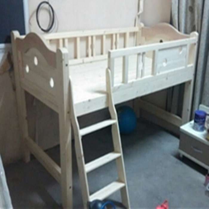 特价松木儿童床半高床带护栏男孩女孩床多功能组合床储物床可定做
