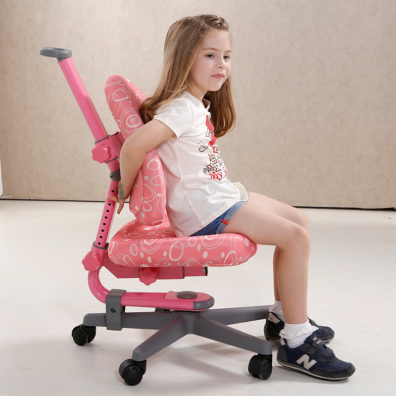 人体工程学弓形电脑椅子家用儿童升降转椅学生书桌椅