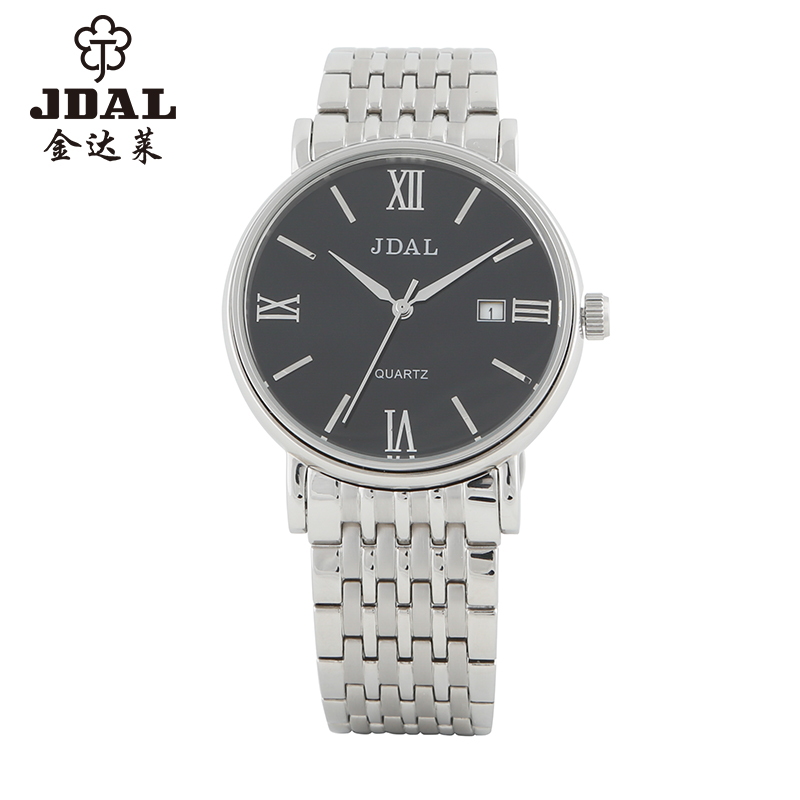 2015金达莱JDAL新款男士手表 商务精钢男表石英表 进口机芯男腕表