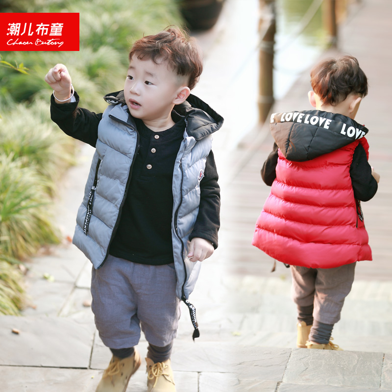 童装儿童休闲棉马甲外套 男童棉衣2015韩版冬季新款中小童潮