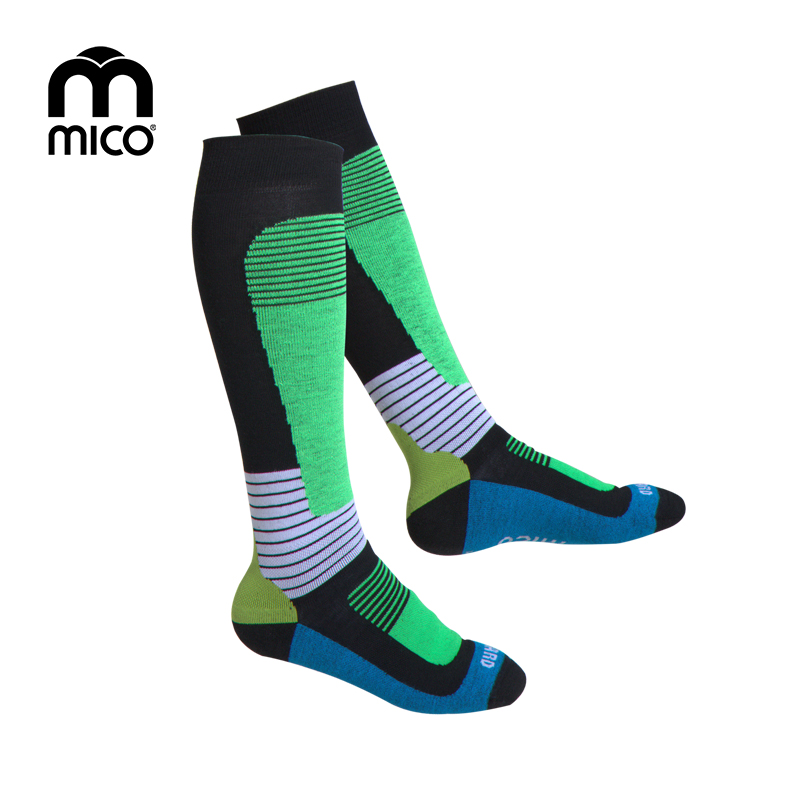 MICO 高筒运动滑雪羊毛袜子专业速干登山跑步户外袜徒步袜CA0140
