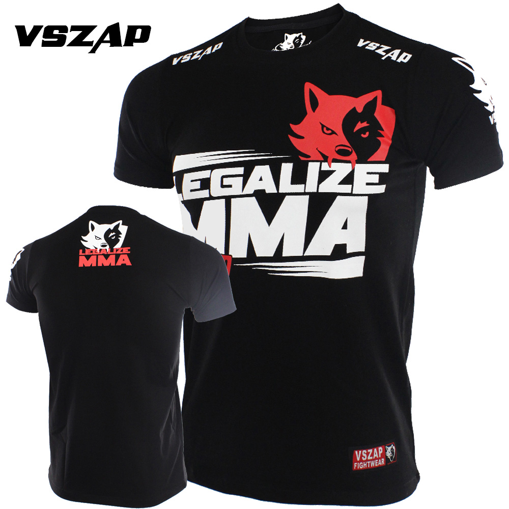VSZAP自由搏击MMA短袖T恤柔术泰拳健身训练服毒液运动格斗狼正品