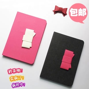 韩国 ipad mini 3/2/1保护套 个性撞色小清新蝴蝶结皮套 年底促销