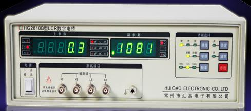 厂家直销 常州汇高HG2810B LCR数字电桥10KHZ LCR测量仪全新包邮