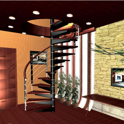 家用室内整体楼梯复式楼旋转楼梯扶手立柱厂家直销，定制阁楼楼梯