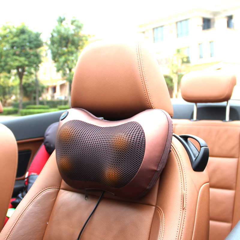车载家用颈椎按摩器颈部腰部背部全身多功能按摩枕按摩垫椅垫礼品