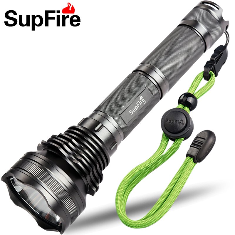 正品SupFire L3超L2强光手电筒充电26650加长款户外打猎远射王