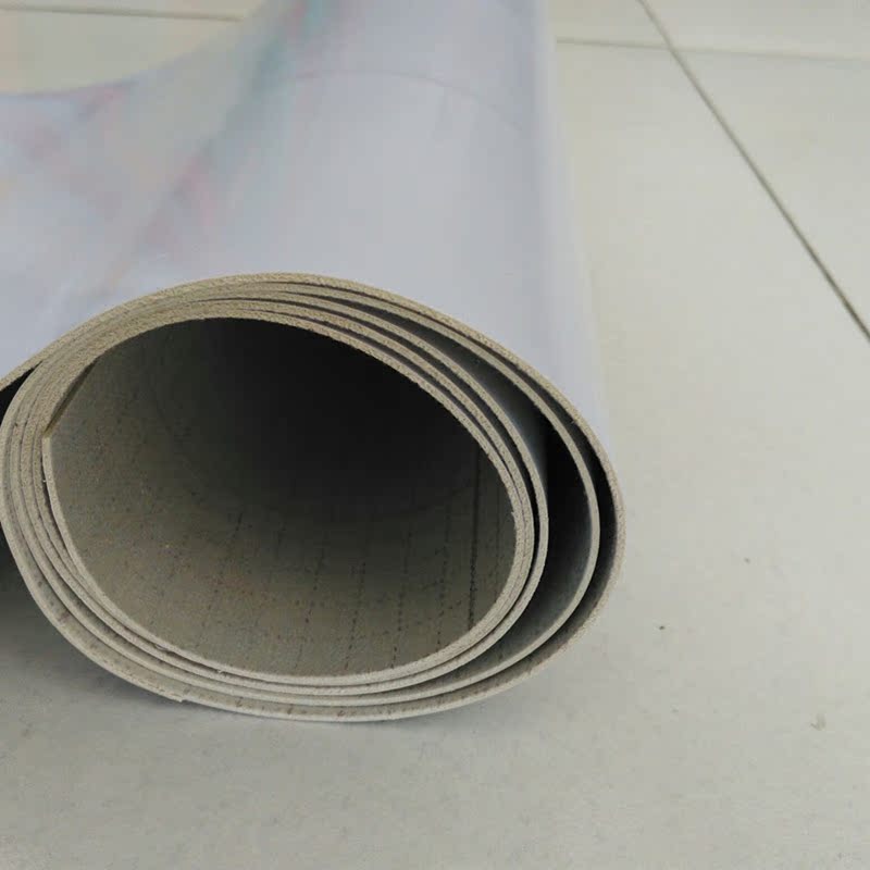 pvc纯白地板革 加厚发泡隔音地板 舒适耐磨地胶环保防潮 整卷包邮