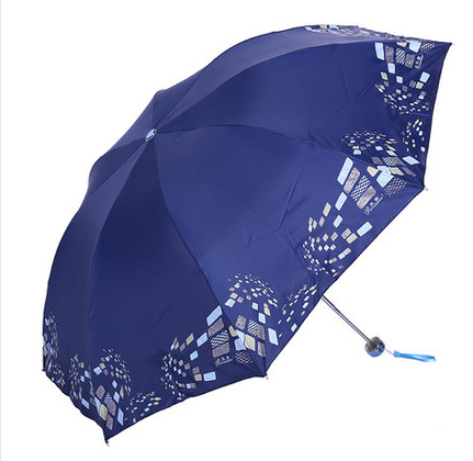 天堂伞正品银胶三折叠雨伞晴雨伞防紫外线防晒印花男女太阳伞批