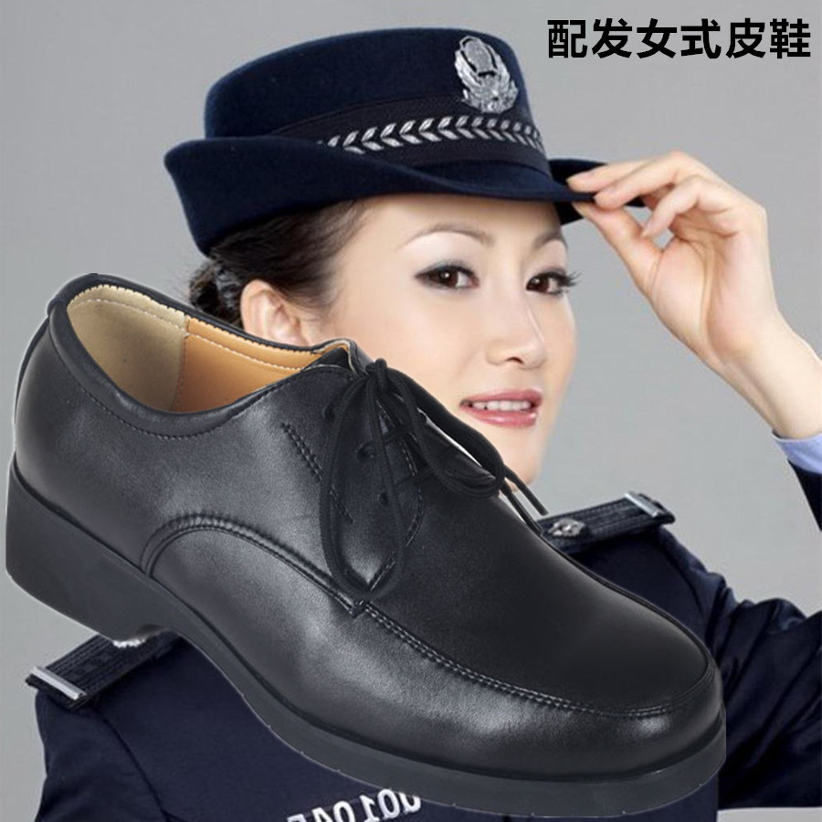 3515强人女士正装职业女鞋单位工作鞋男女制式GA皮鞋保安配发皮鞋