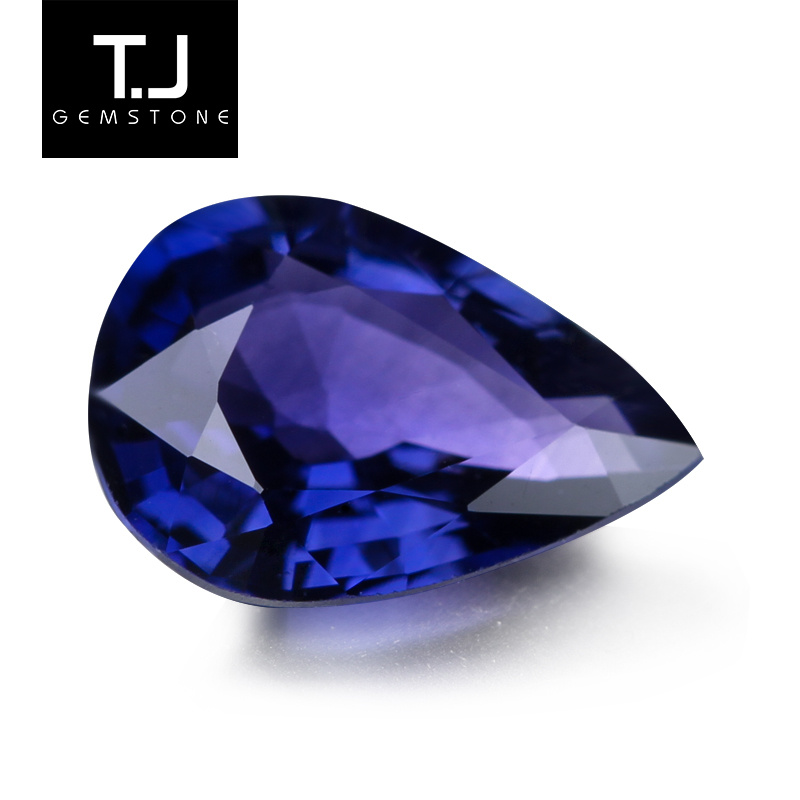 TJ珠宝 0.65克拉天然斯里兰卡变色蓝宝石裸石水滴形 附AIGS证书