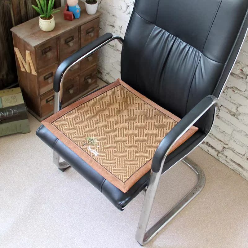 夏季椅垫 凉席坐垫 透气绣花坐垫办公室夏天沙发垫电脑椅汽车座垫