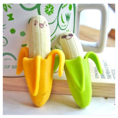 韩版文具 橡皮擦 可爱 创意香蕉笑脸 乌龟橡皮擦