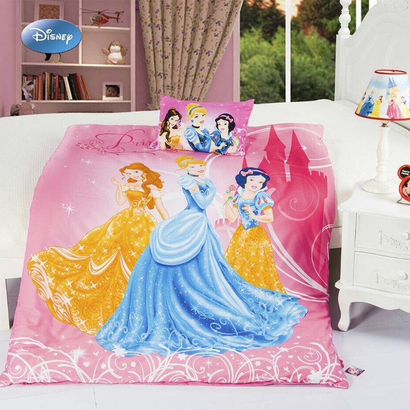 迪士尼儿童床配套床品三件套枕套被套床单全棉活性印花卡通床品