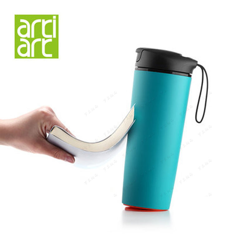 台湾Artiart正品 创意不倒杯 便携水杯子 随行运动水瓶带盖随手杯