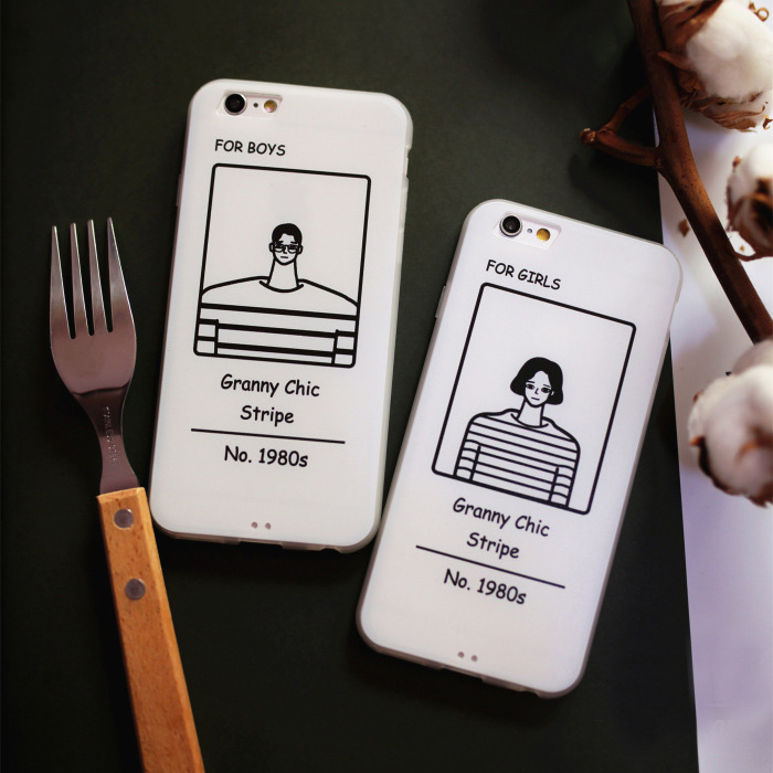 原创简约iphone6S Plus手机壳苹果4.7韩防摔情侣保护套硅胶软全包