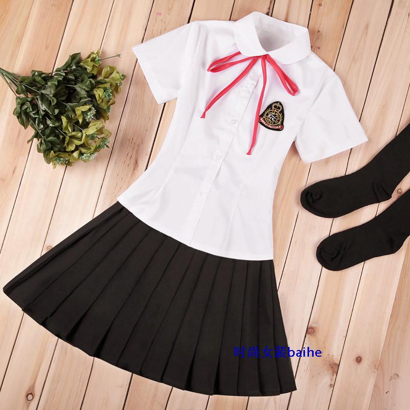 英伦学院风校服娃娃领套装夏季日本水手服jk学生制服高中女学生服