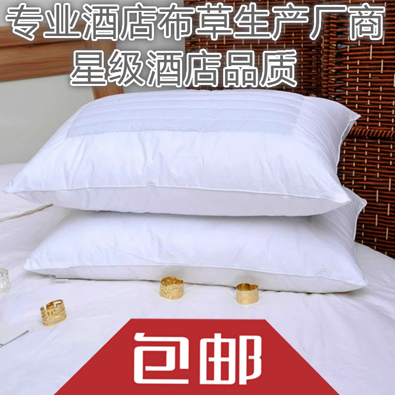 【天天特价】宾馆酒店学生床上用品枕芯全棉羽绒荞麦枕头厂家包邮