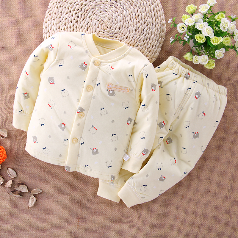 宝宝棉衣套装冬0-6-12个月1岁薄棉衣纯棉男女婴儿棉服保暖冬装