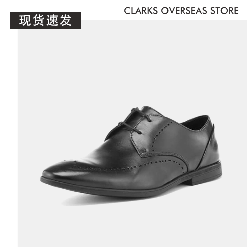 【现货】Clarks其乐男鞋牛津布洛克商务正装鞋Bampton Limit代购