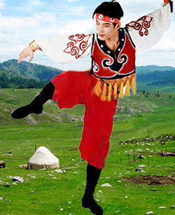 民族服装/儿童表演服/蒙古舞蹈服装少数民族舞蹈服饰演出服饰