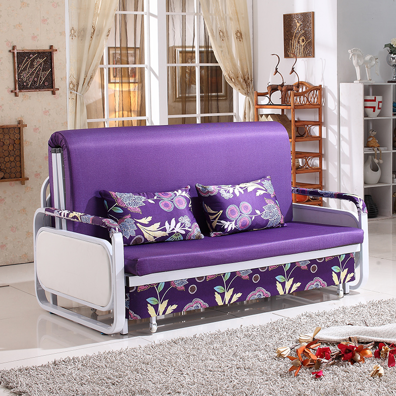 多功能布艺折叠1.0沙发床1.2/1.5米单两双人用客厅小户可拆洗现代