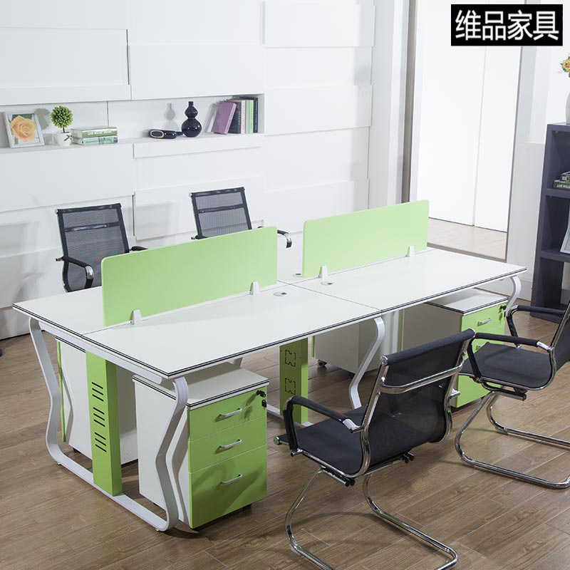 广东职员办公桌椅组合屏风隔断员工4人位卡座6人公司办公家具