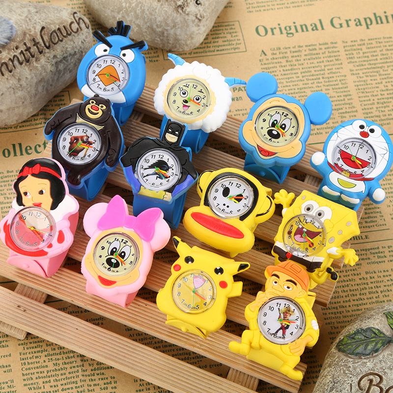 可爱卡通儿童节拍拍手表啪啪圈幼儿园礼物玩具男女孩学生手表包邮