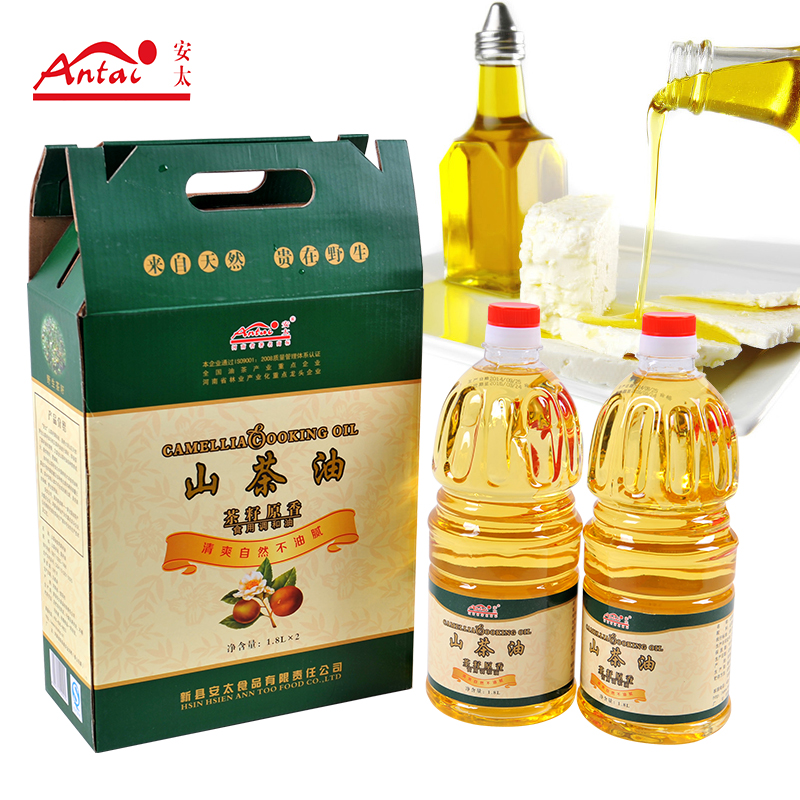 安太山茶油食用油非转基因茶籽油 健康植物调和油月子油1.8升包邮