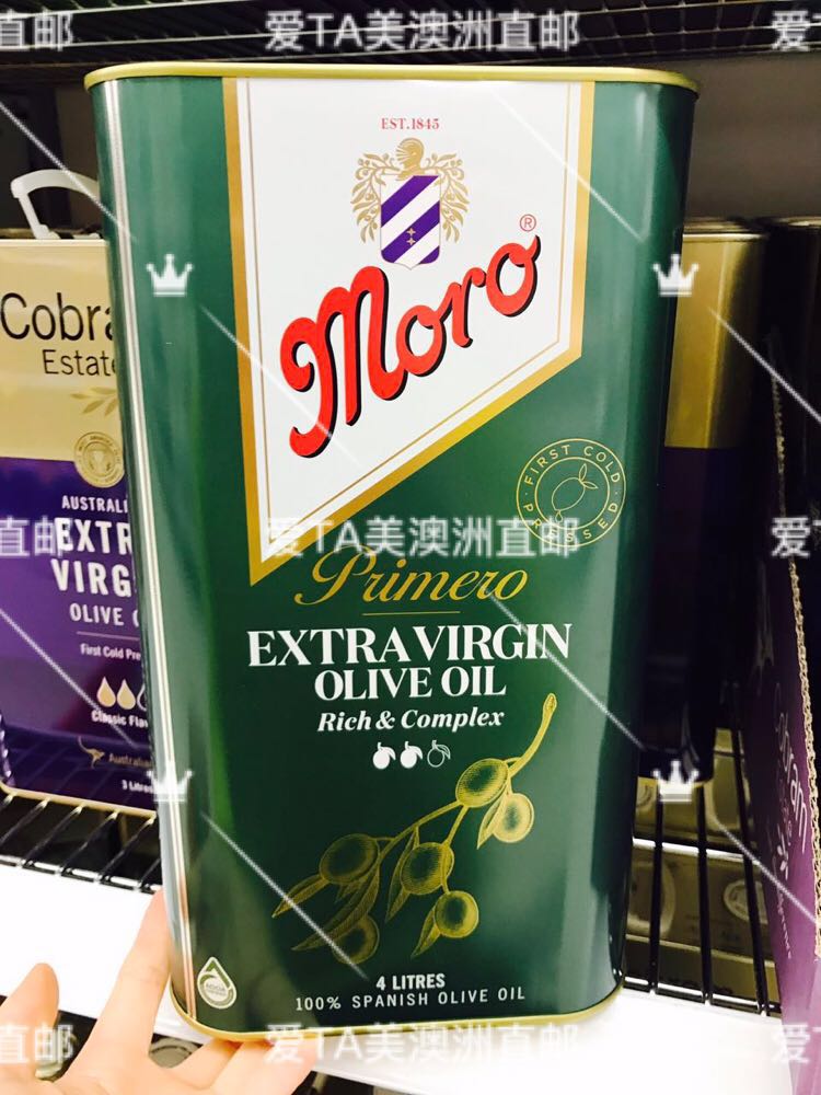 澳洲代购 Moro Extra Virgin Olive Oil 初榨纯橄榄油4L
