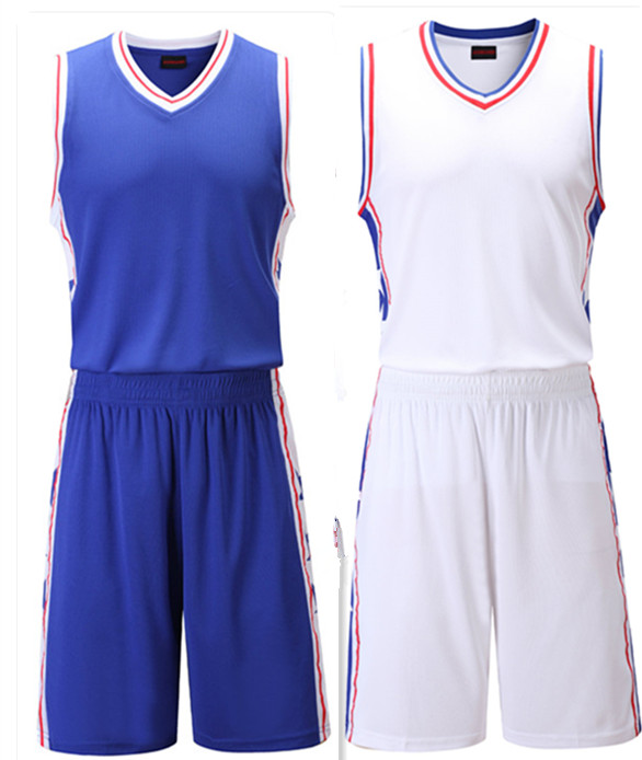 76人队艾弗森空版球衣套装光版运动训练服diy篮球服可印号