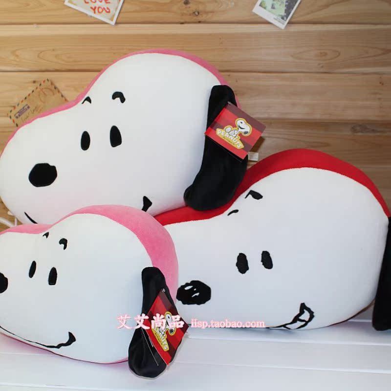 日本代购正版 snoopy peanuts 史努比 头型 抱枕 靠枕 生日礼物