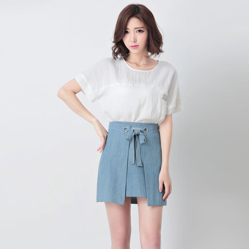 2016夏季新款纯色t恤 时尚圆领短袖修身百搭 韩版女士上衣