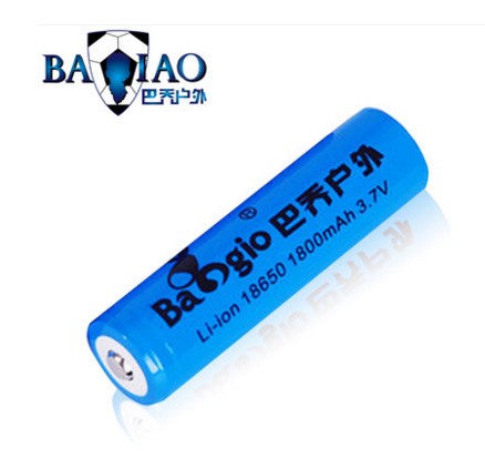 巴乔户外 Q5T6U218650锂电池 3.7V 4.2V 尖头充电锂电池
