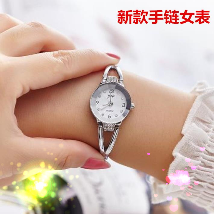 韩版新款超薄手链女士手表 简约休闲钢带时尚学生潮防水石英腕表
