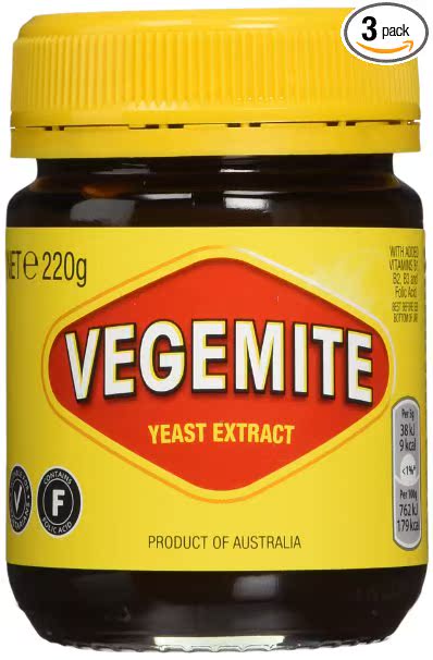 澳州进口Kraft卡夫Vegemite 妈蜜汁蔬菜汁菜蜜 能量开胃酱220g