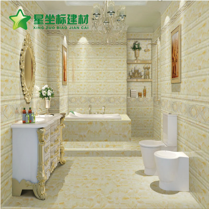 简欧卫生间瓷砖厨房阳台浅绿玉石300x600釉面瓷片防滑小地砖墙砖