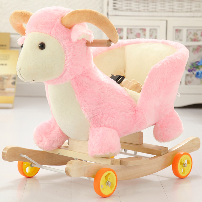 宝宝周岁生日礼物玩具摇摇车两用婴儿木马摇椅大号儿童音乐摇摇马