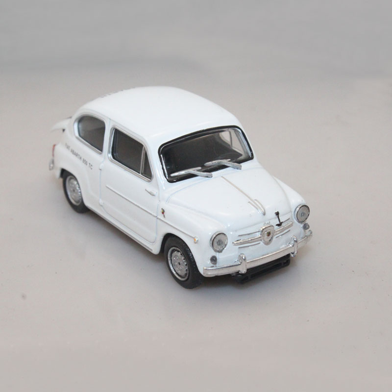 FIAT菲亚特1:43 1962年的850 ABARTH  TC迷你版白色 仿真合金车模